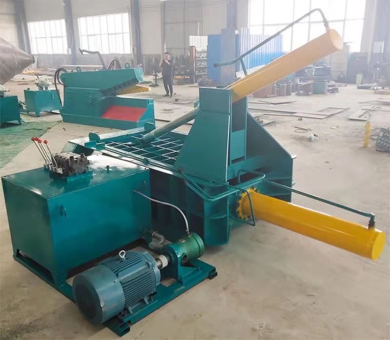 Iron chip briquetting machine